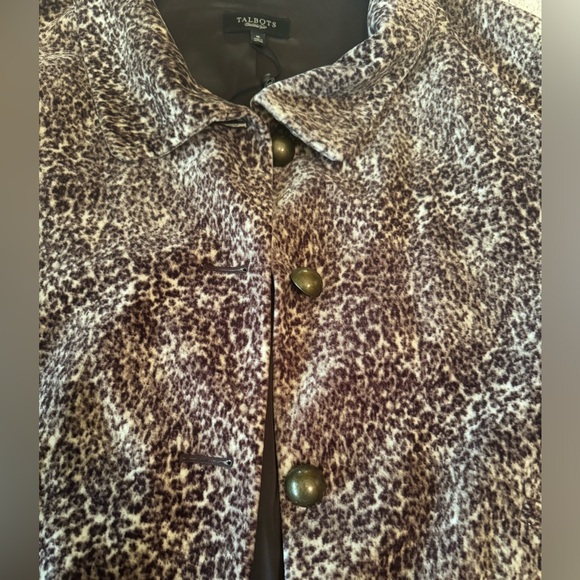 Velvet jacket by Talbots in subtle leopard print. Very pretty - Picture 8 of 8